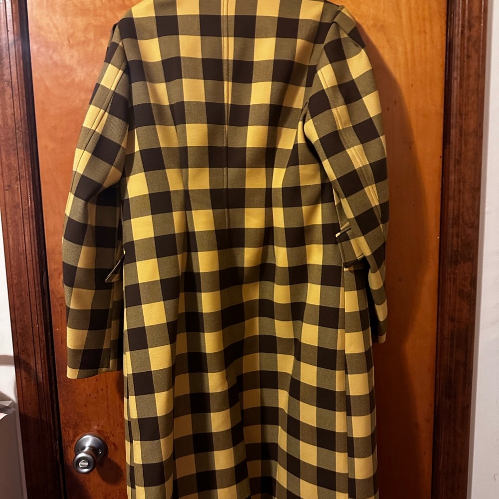 Baum und pferdgarten yellow check long Daphine coat - Picture 6 of 6